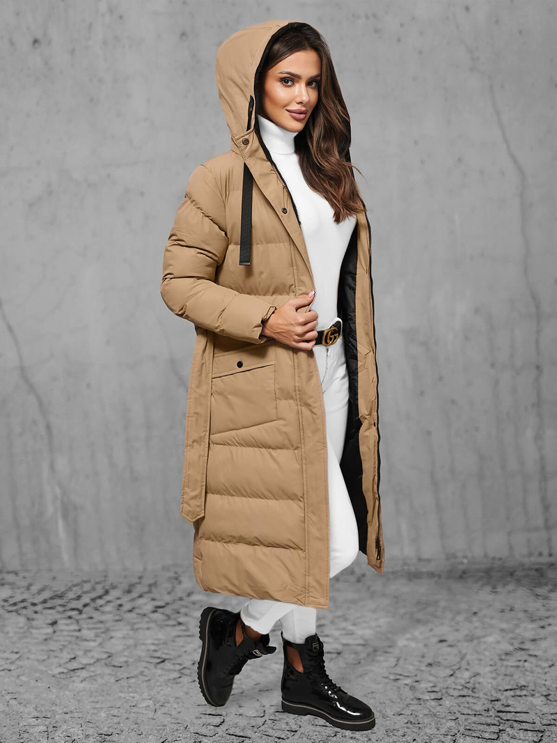 Női téli kabát camel OZONEE JS/5M3178/84
