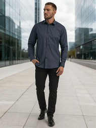 Férfi Ing Gránát OZONEE V/V186