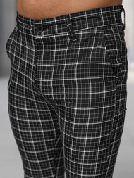 Férfi chino nadrág fekete OZONEE DJ/5515Z