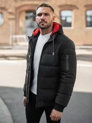 Férfi kabát fekete OZONEE JS/31M5003Z