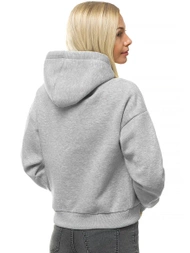 Női kapucnis pulóver Szürke OZONEE O/12102