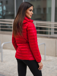 Női kabát piros OZONEE JS/16M9102/270