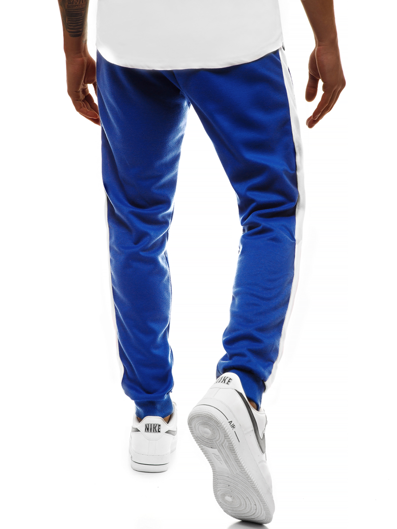 Férfi melegítő nadrág kék fehér OZONEE JS/JZ11005