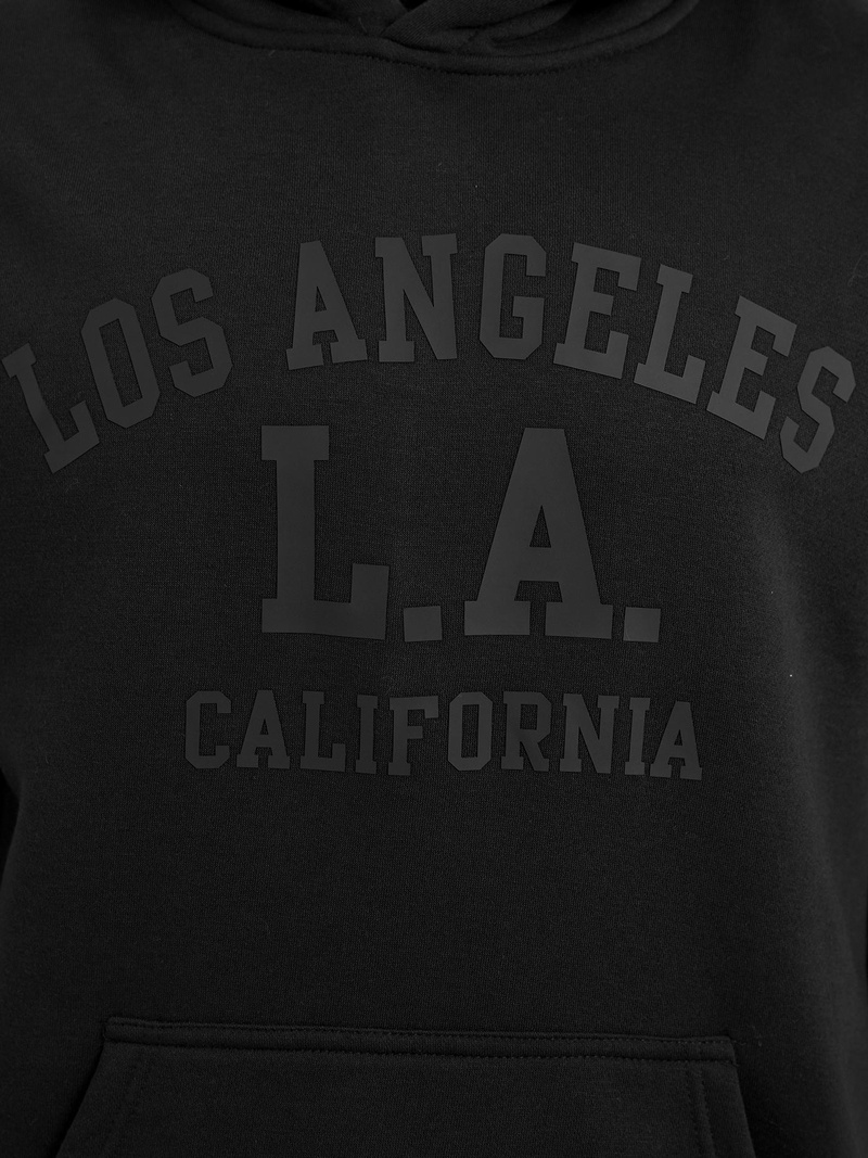 Férfi kapucnis felső fekete OZONEE JS/8B1972/3