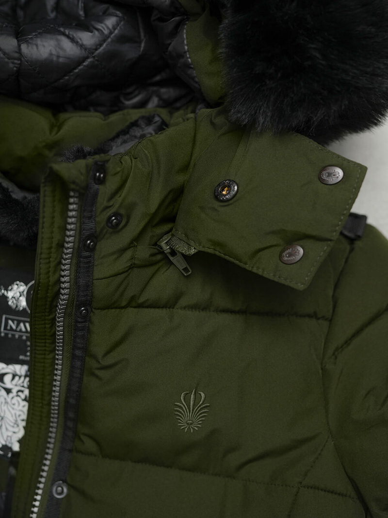 Női téli kabát khaki OZONEE O/W377Z