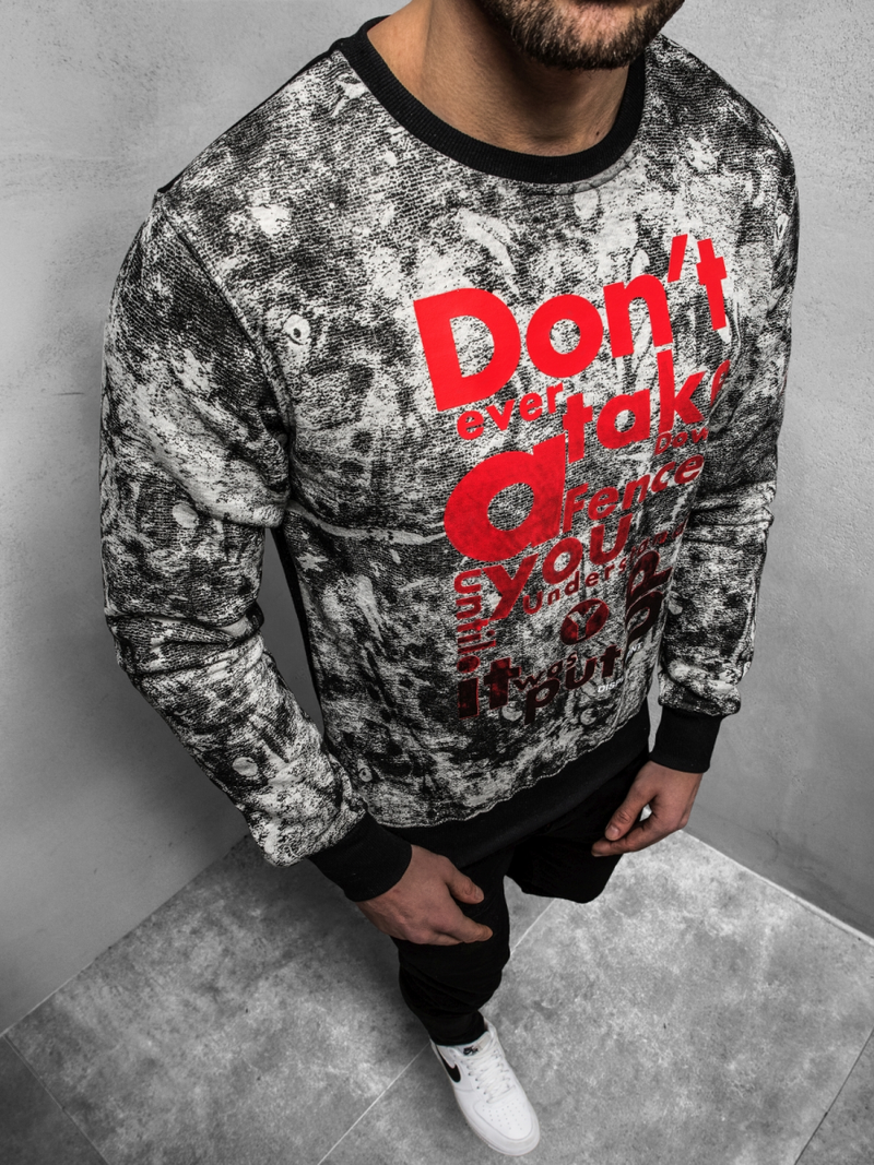 Férfi blúz Szürke OZONEE JS/DD677Z