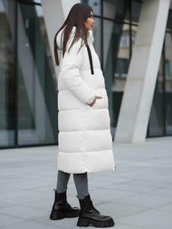 Női téli kabát fehér OZONEE JS/5M3163/281Z