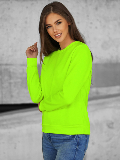 Női pulóver Zöld neon OZONEE JS/W01Z