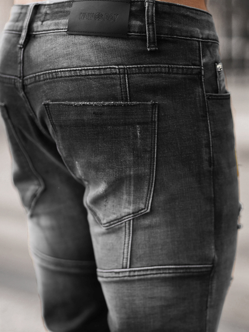 Férfi farmer nadrág fekete OZONEE NB/MP0047NZ