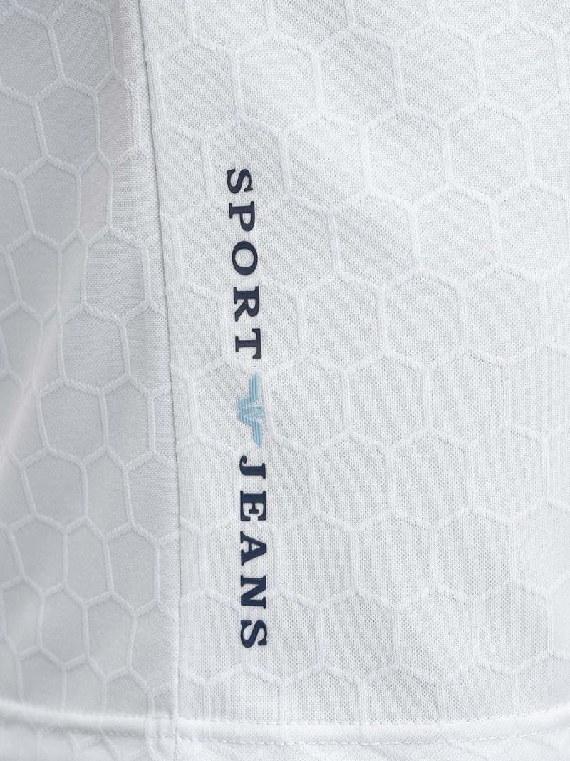 Férfi galléros póló fehér OZONEE O/QQ922