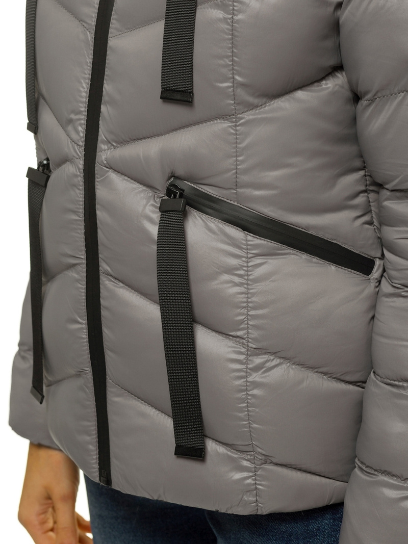 Női téli kabát Szürke OZONEE JS/M23066/4