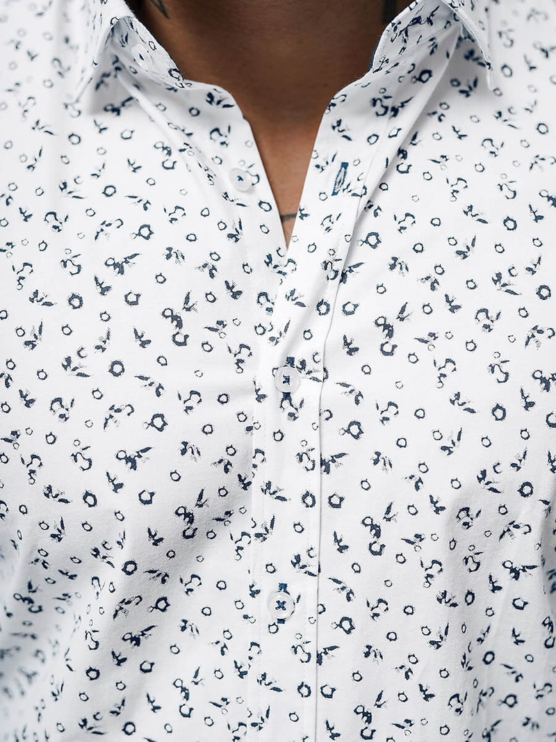 Férfi Ing Fehér OZONEE O/V14