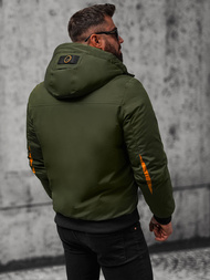 Férfi Steppelt Kabát Zöld OZONEE JS/27M8100