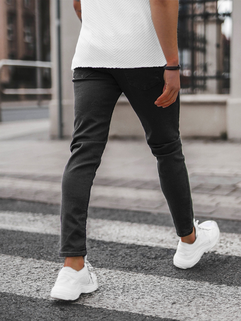 Férfi Farmer Nadrág Fekete OZONEE E/5195/01