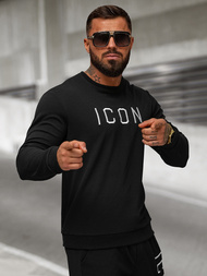 Férfi Pulóver Fekete OZONEE O/D7394