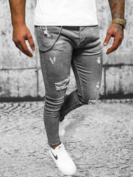 Férfi Farmer Nadrág Grafit OZONEE O/MB459