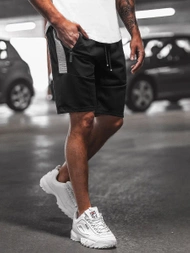 Férfi rövidnadrág Fekete OZONEE O/WW20013/1