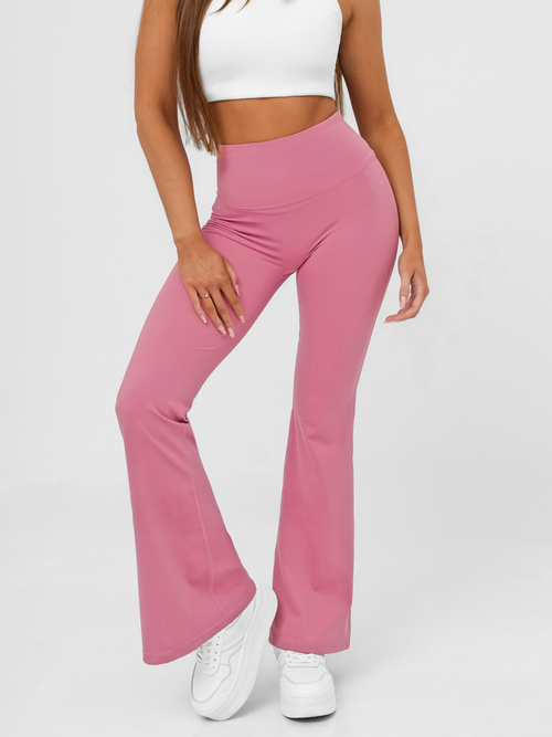 Női leggings széles lábakkal rózsaszín OZONEE JS/17K587/111