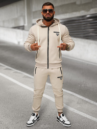 Férfi melegítő együttes bézs OZONEE O/LN11760