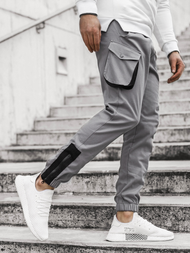 Férfi nadrág jogger Szürke OZONEE A/705