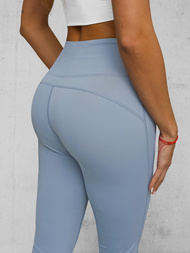 Női leggings széles lábakkal világos-kék OZONEE JS/17K588/9