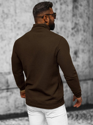 Férfi pulóver barna OZONEE O/TB2302