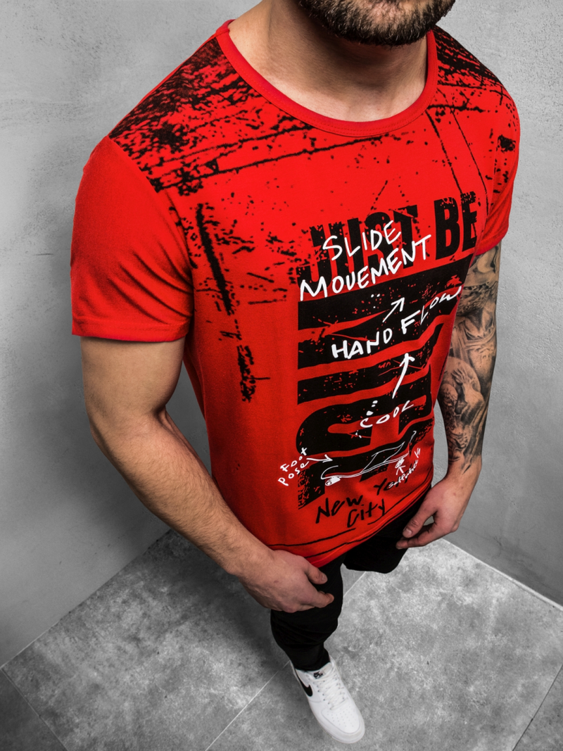 Férfi póló Piros OZONEE JS/KS1983Z