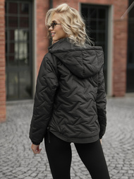 Női téli kabát fekete OZONEE JS/16M9315/392AZ