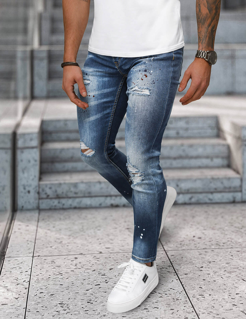 Férfi farmer nadrág sötét-kék OZONEE NB/MP0170BS