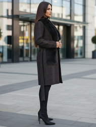 Női kabát fekete OZONEE JS/53M5200/1Z