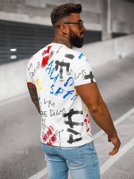 Férfi Póló Fehér OZONEE JS/8T1211/1