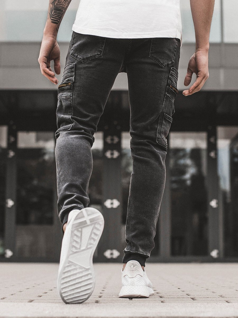 Férfi nadrág Fekete OZONEE G/1081