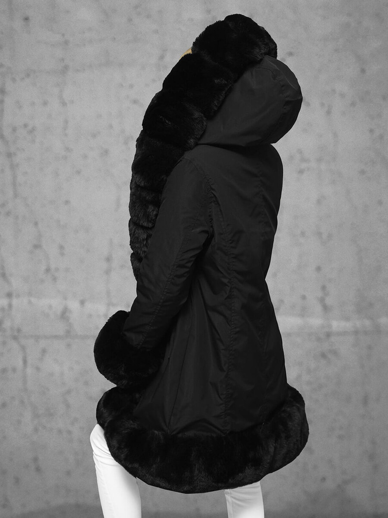 Női téli kabát fekete OZONEE JS/11Z8089