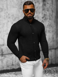 Férfi Pulóver Fekete OZONEE NB/MM6020/4