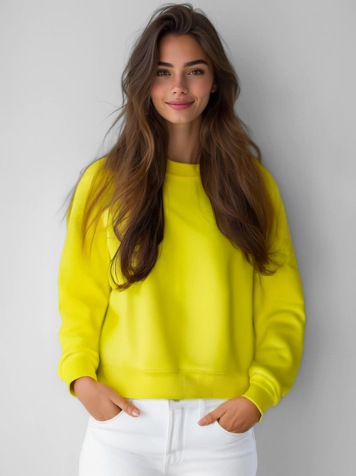 Női pulóver Sárga neon OZONEE JS/W01Z