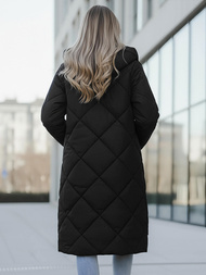 Női téli kabát fekete OZONEE JS/5M3168/392Z