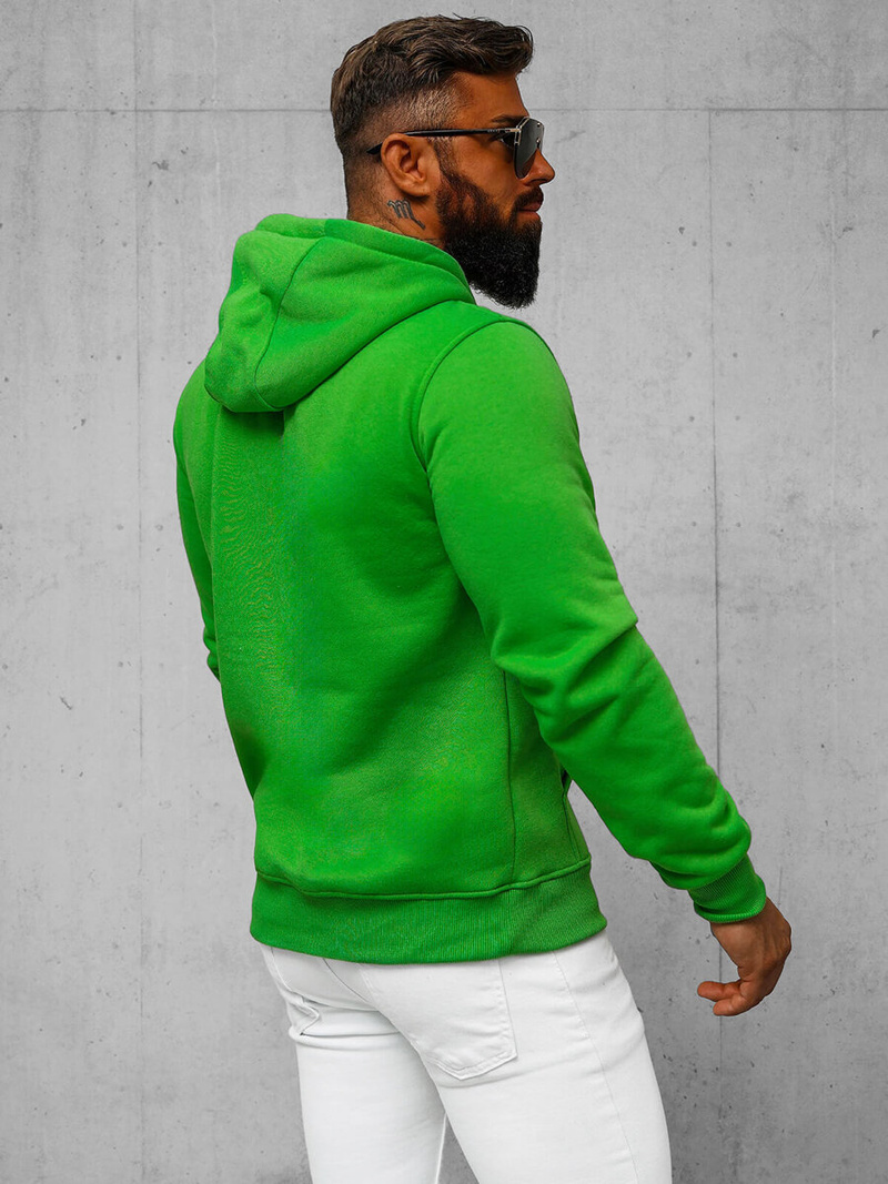 Férfi kapucnis pulóver Zöld OZONEE JS/2009Z