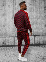 Férfi Melegítő Együttes Fekete-Piros OZONEE O/12136