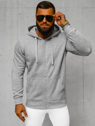 Férfi kapucnis pulóver szürke OZONEE JS/2008Z