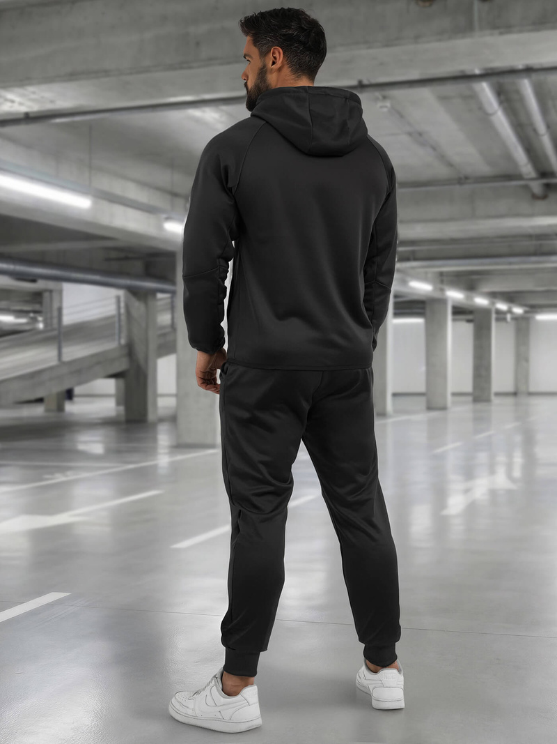 Férfi melegítő együttes fekete OZONEE JS/8C1966/3