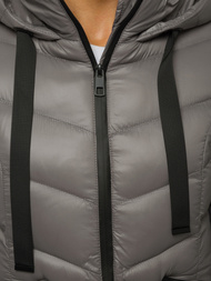 Női téli kabát Szürke OZONEE JS/M23066/4