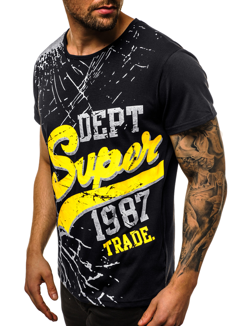 Férfi póló Fekete OZONEE JS/KS1942