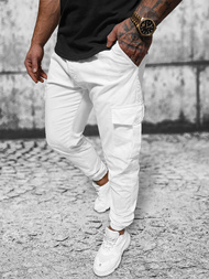 Férfi jogger nadrág fehér OZONEE O/PAN23023