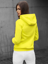 Női kapucnis pulóver Sárga neon OZONEE JS/W03Z