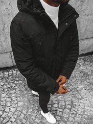 Férfi Steppelt Kabát Fekete OZONEE JS/M717/392