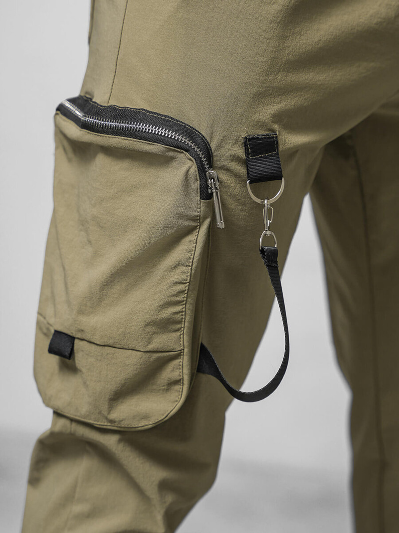 Férfi Chino Nadrág Sötét-Bézs OZONEE O/PS5519