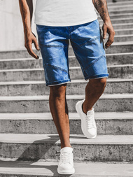 Férfi farmer rövidnadrág Kék OZONEE RF/HY331