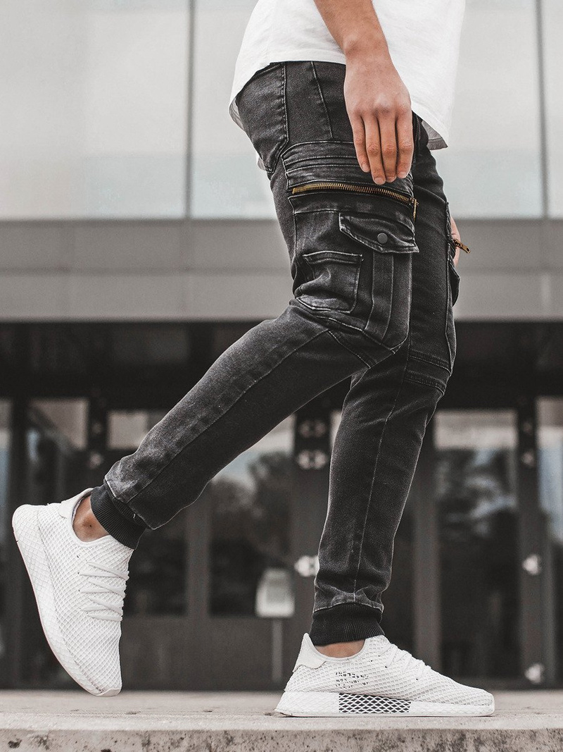 Férfi nadrág Fekete OZONEE G/1081