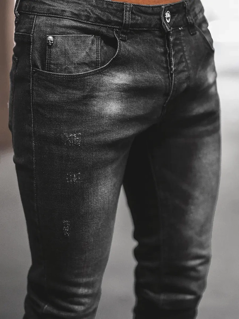 Férfi Farmer Nadrág Fekete OZONEE NB/MP0066N