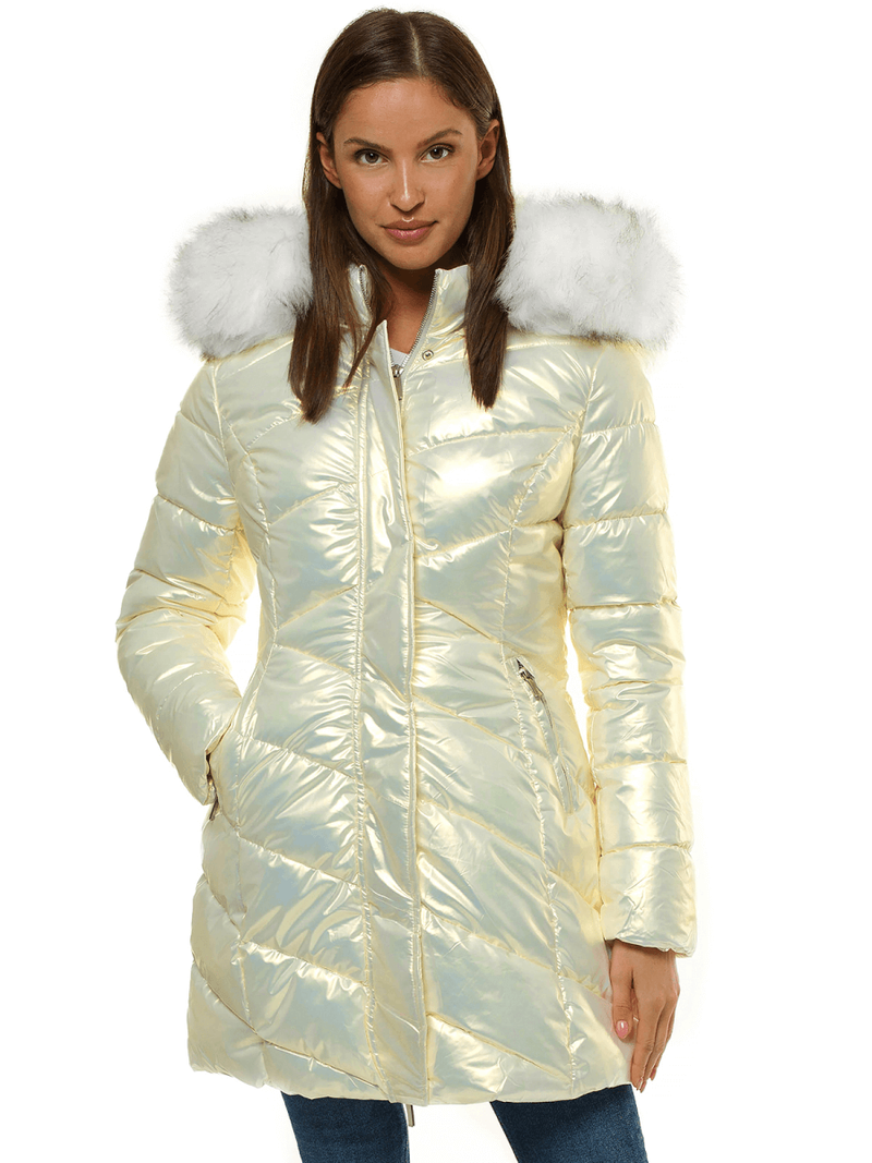 Női dzseki Fehér OZONEE O/DK026/10